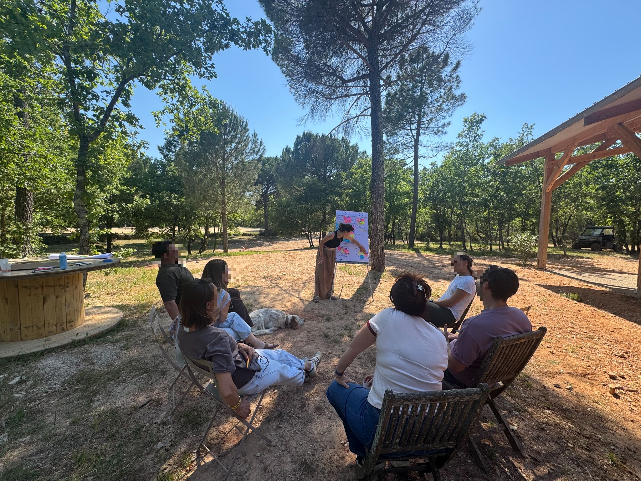 Facilitateur en session, atelier collectif